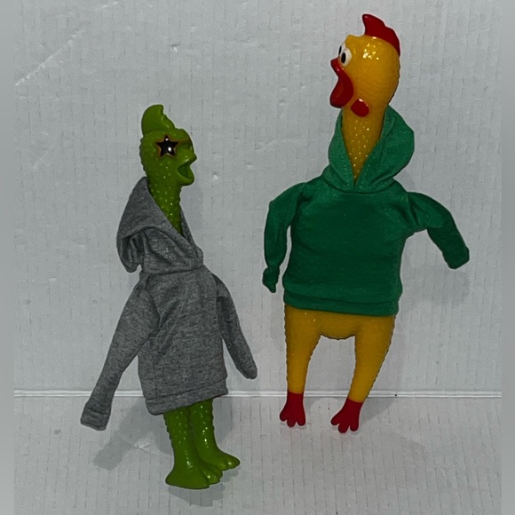 (Pick) 1 Hoodie for Rubber Chicken Toy / Doll Hoodie - Picture 11 of 12